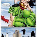 Hulk comendo o cuzinho da Mulher-Maravilha - Foto 9