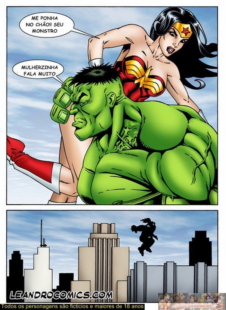 Hulk comendo o cuzinho da Mulher-Maravilha