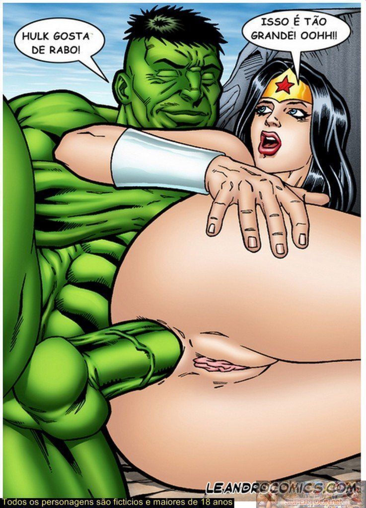 Hulk comendo o cuzinho da Mulher-Maravilha - Foto 17