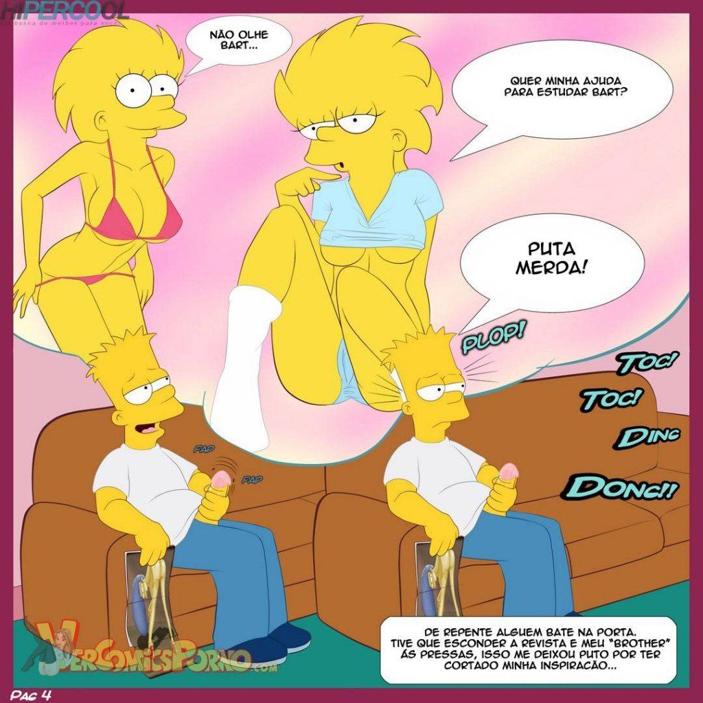 Quadrinho erótico Os Simpsons - Velhos hábitos