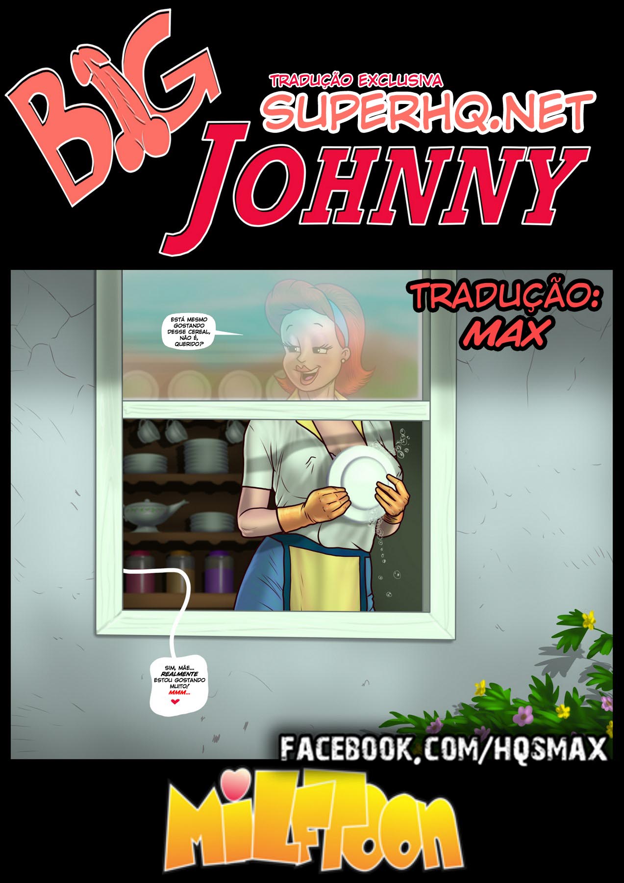 Big Johnny - Dando leite para a mamãe - Milftoon - Foto 1