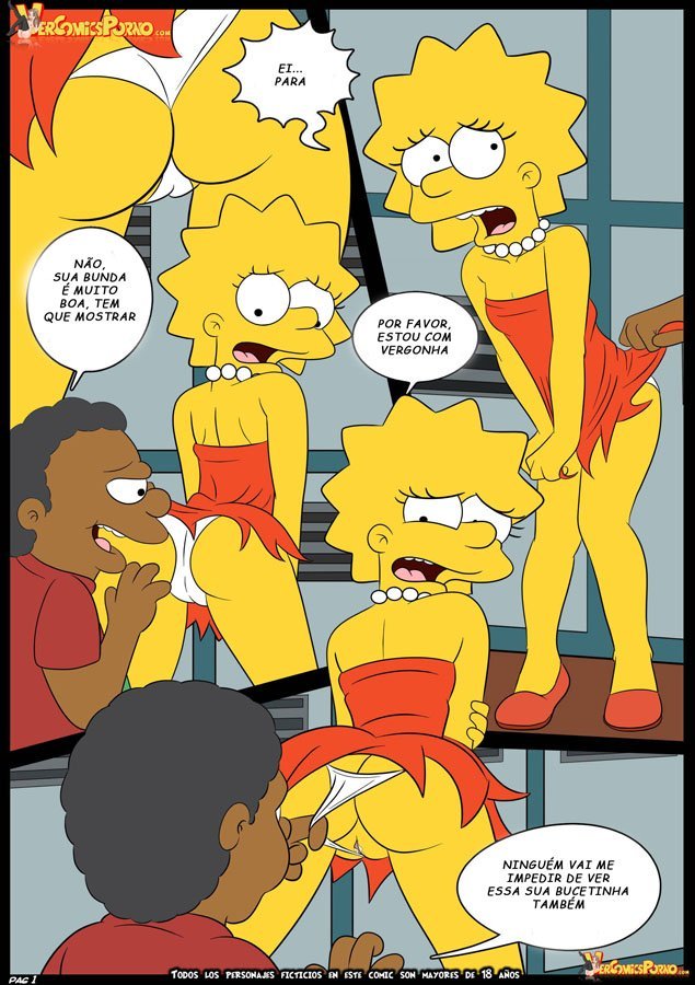 Os Simpsons porno Lisa e marge sendo fodidas por menino - Foto 2