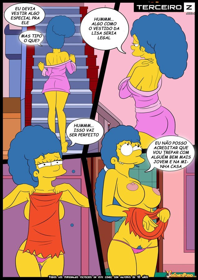 Os Simpsons porno Lisa e marge sendo fodidas por menino - Foto 12