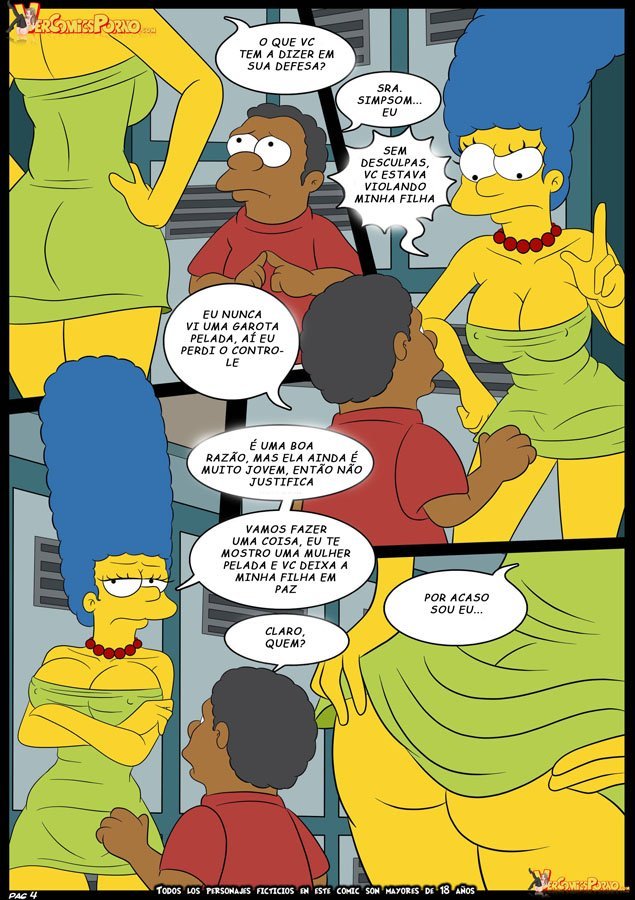 Os Simpsons porno Lisa e marge sendo fodidas por menino - Foto 5