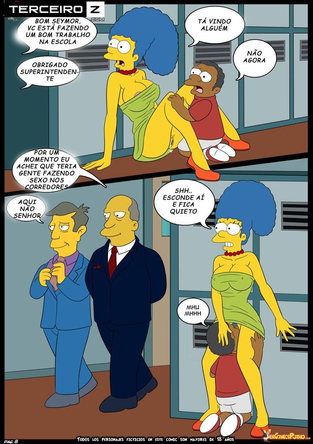 Os Simpsons porno Lisa e marge sendo fodidas por menino - Foto 9