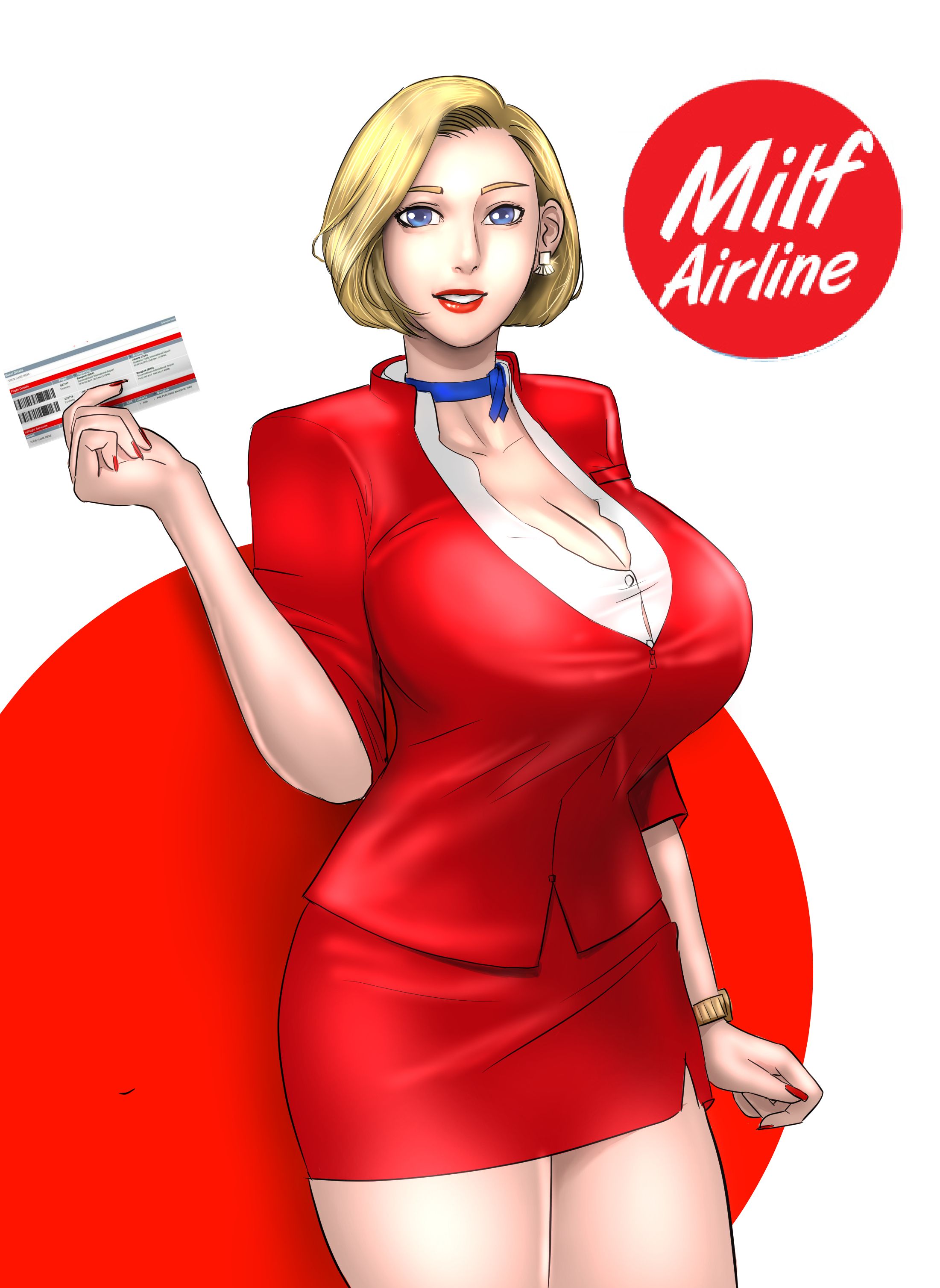 Quadrinho erótico Milf Airline