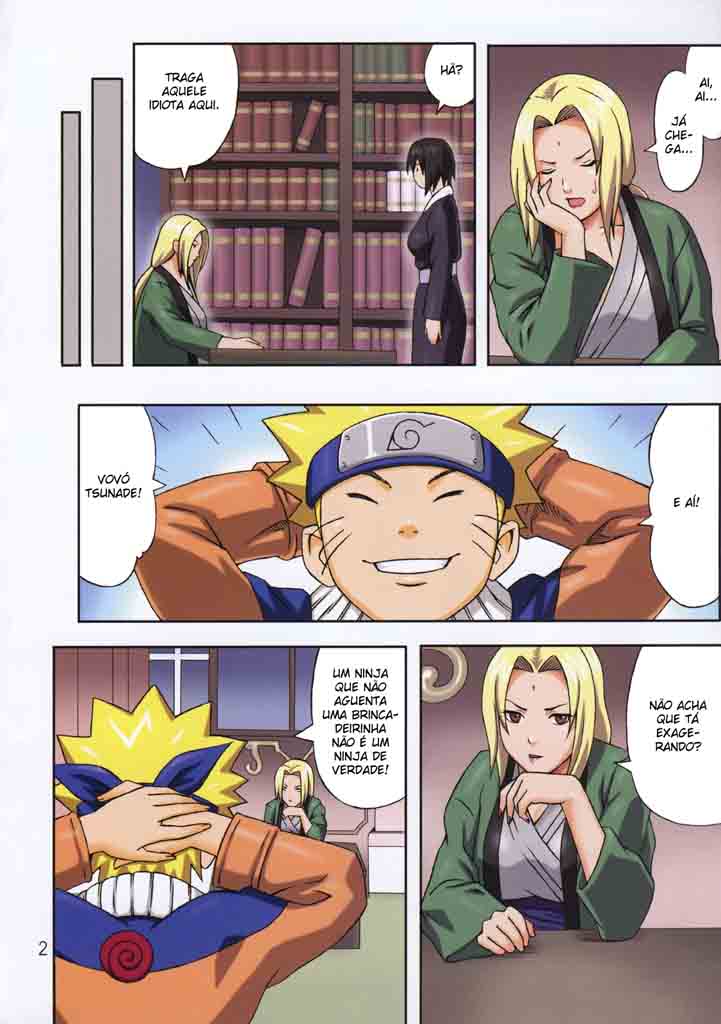 Tsunade ensinando tudo sobre sexo ao Naruto