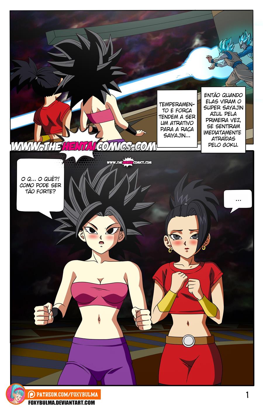 HQ Hentai: Dragon Ball - Goku vs Caulifla e Kale - Foto 2