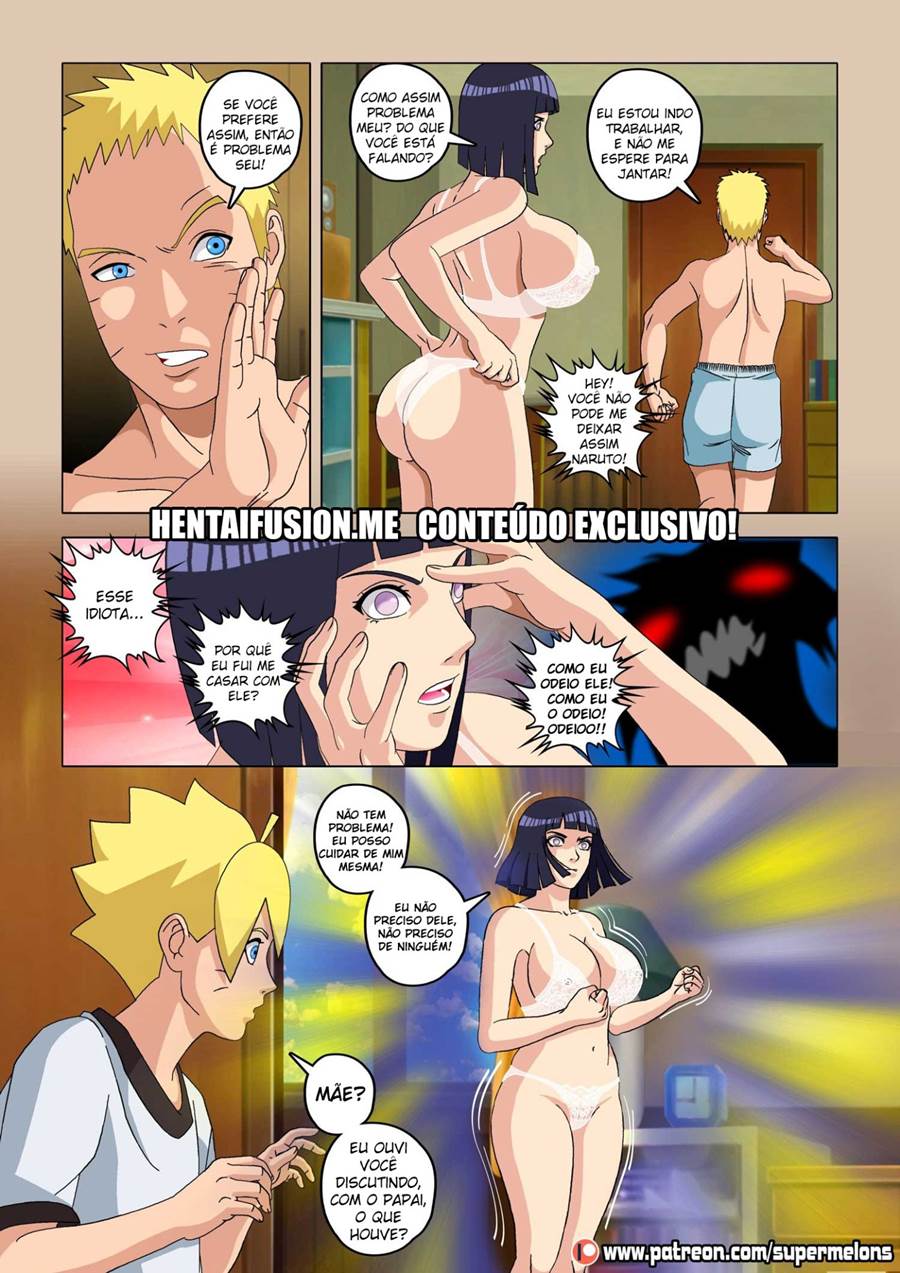 Boruto comendo a sua mãe peituda Hinata - Foto 9