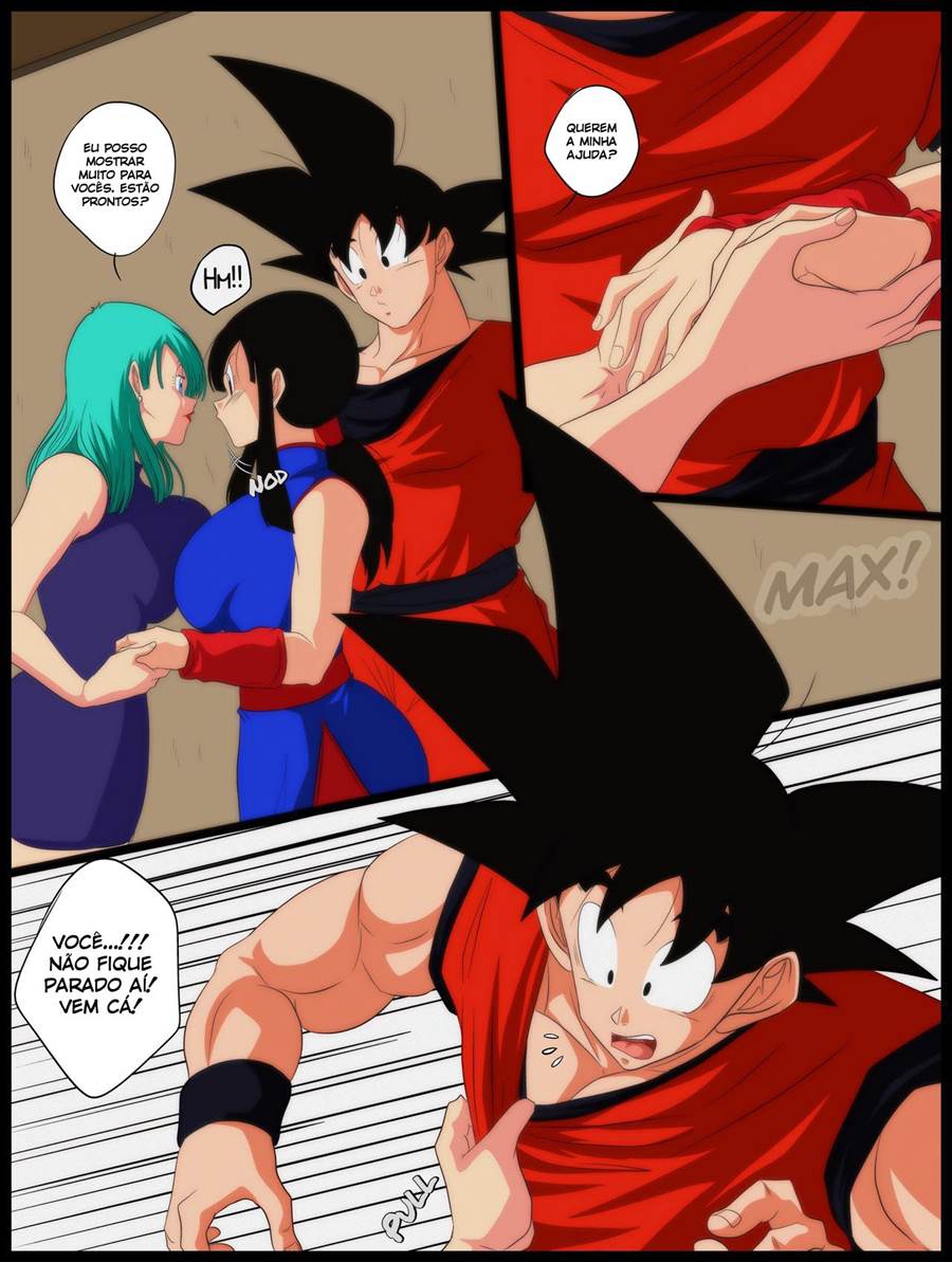 Bulma dando conselhos sexuais para Goku - Foto 4