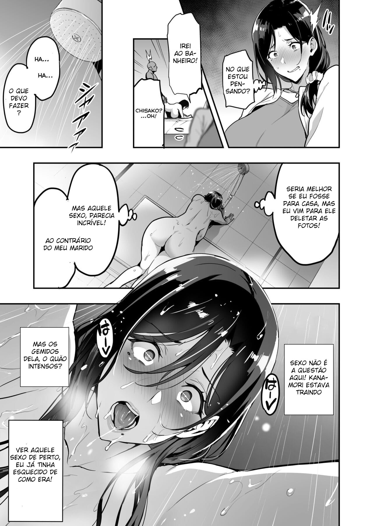 Chisako compensando a falta de prazer com um boquete - Foto 32