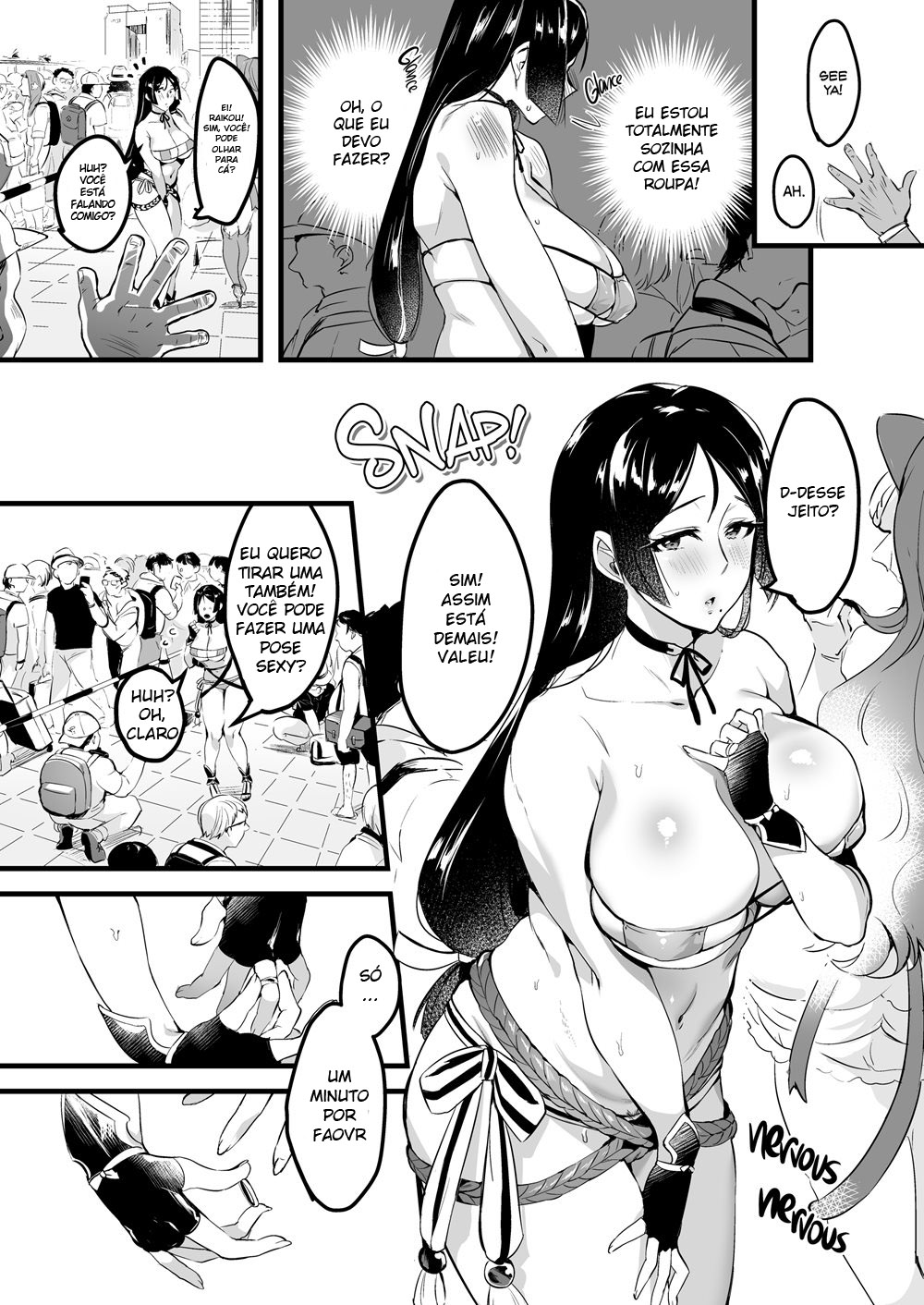 Indo para a convensão de Doujinshi sem o consenso da mulher - Foto 11