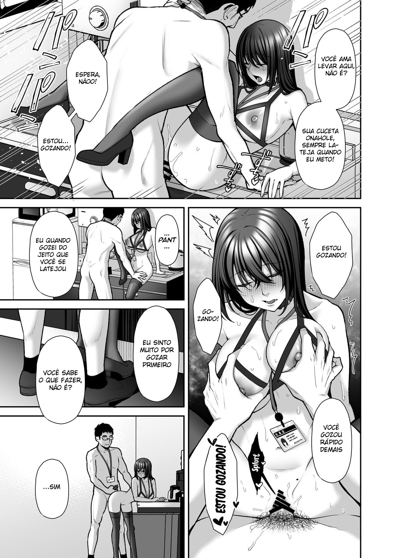 Masoquista em  treinamento para Onahole que é uma secretária gostosa - Foto 31
