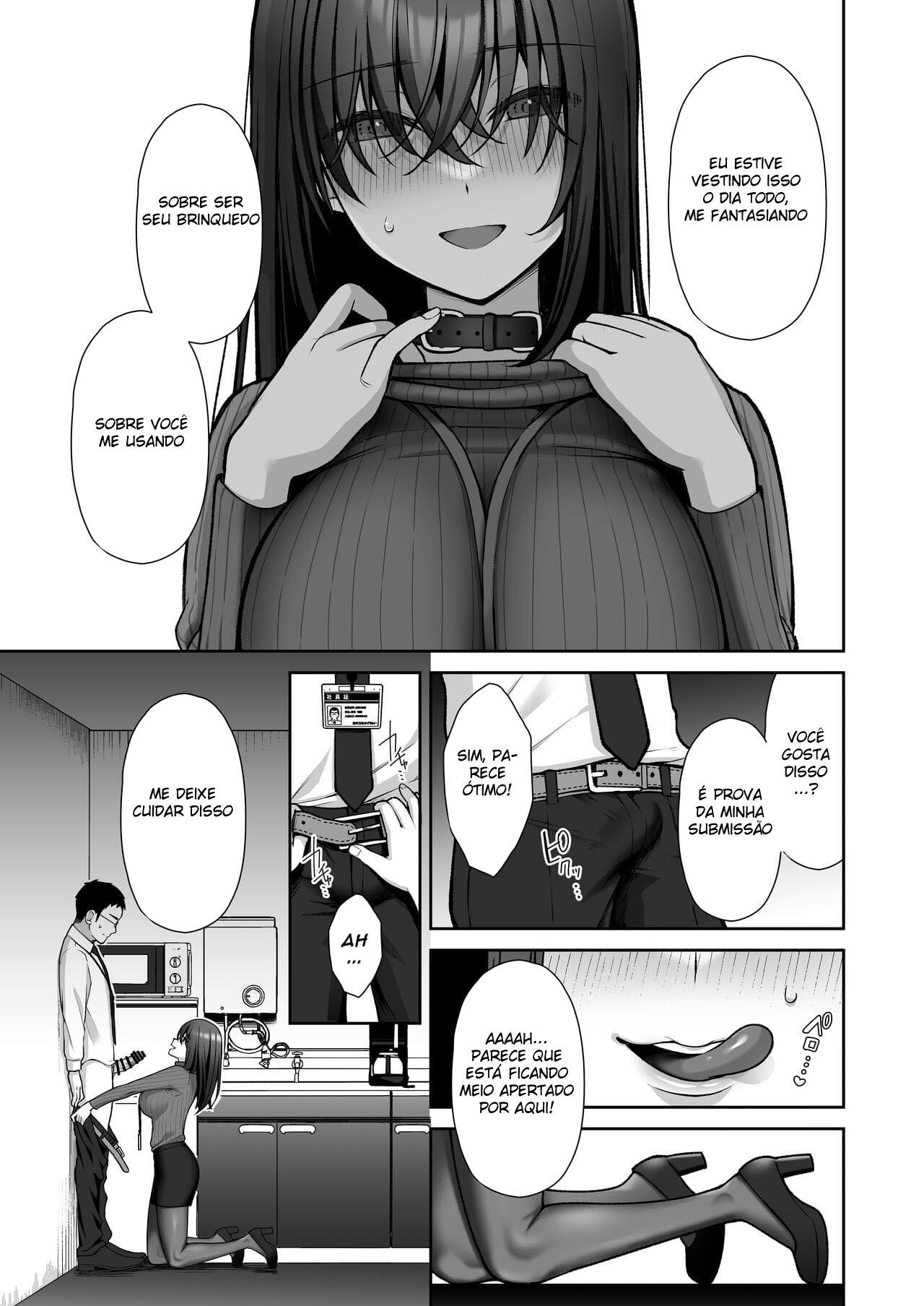 Masoquista em  treinamento para Onahole que é uma secretária gostosa - Foto 21