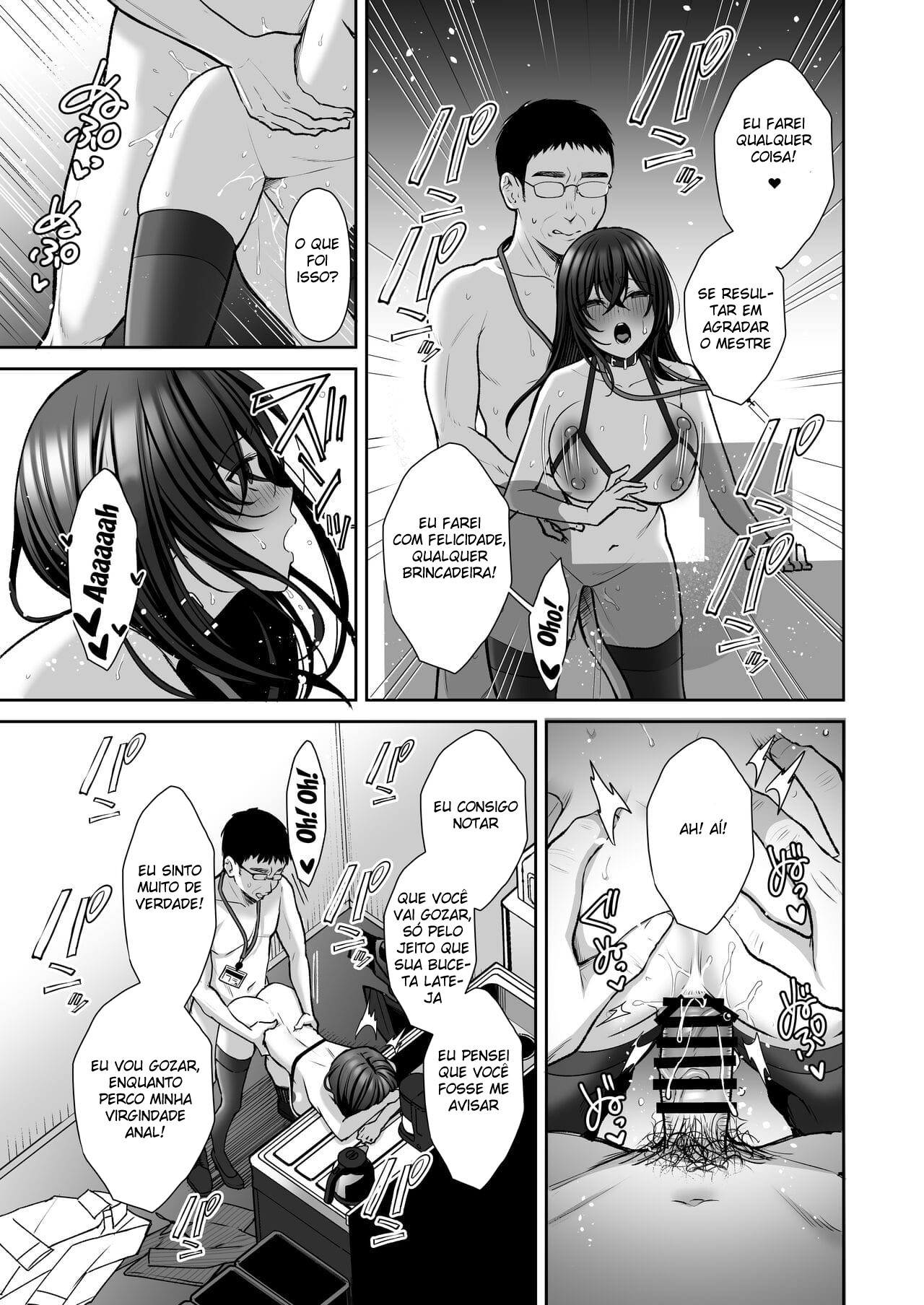 Masoquista em  treinamento para Onahole que é uma secretária gostosa - Foto 35