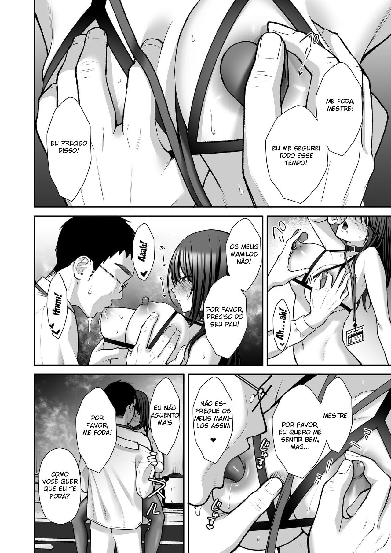 Masoquista em  treinamento para Onahole que é uma secretária gostosa - Foto 28