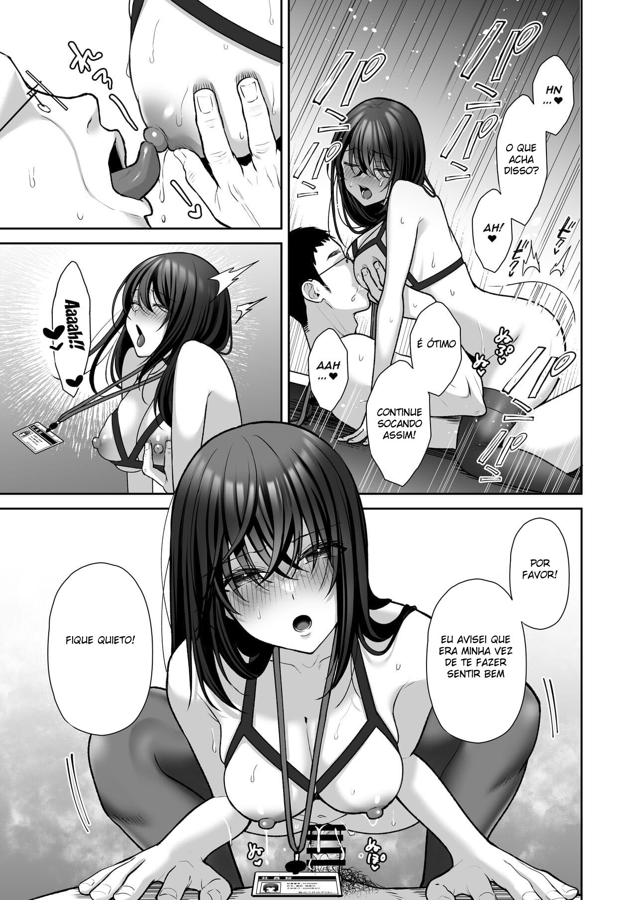 Masoquista em  treinamento para Onahole que é uma secretária gostosa - Foto 37