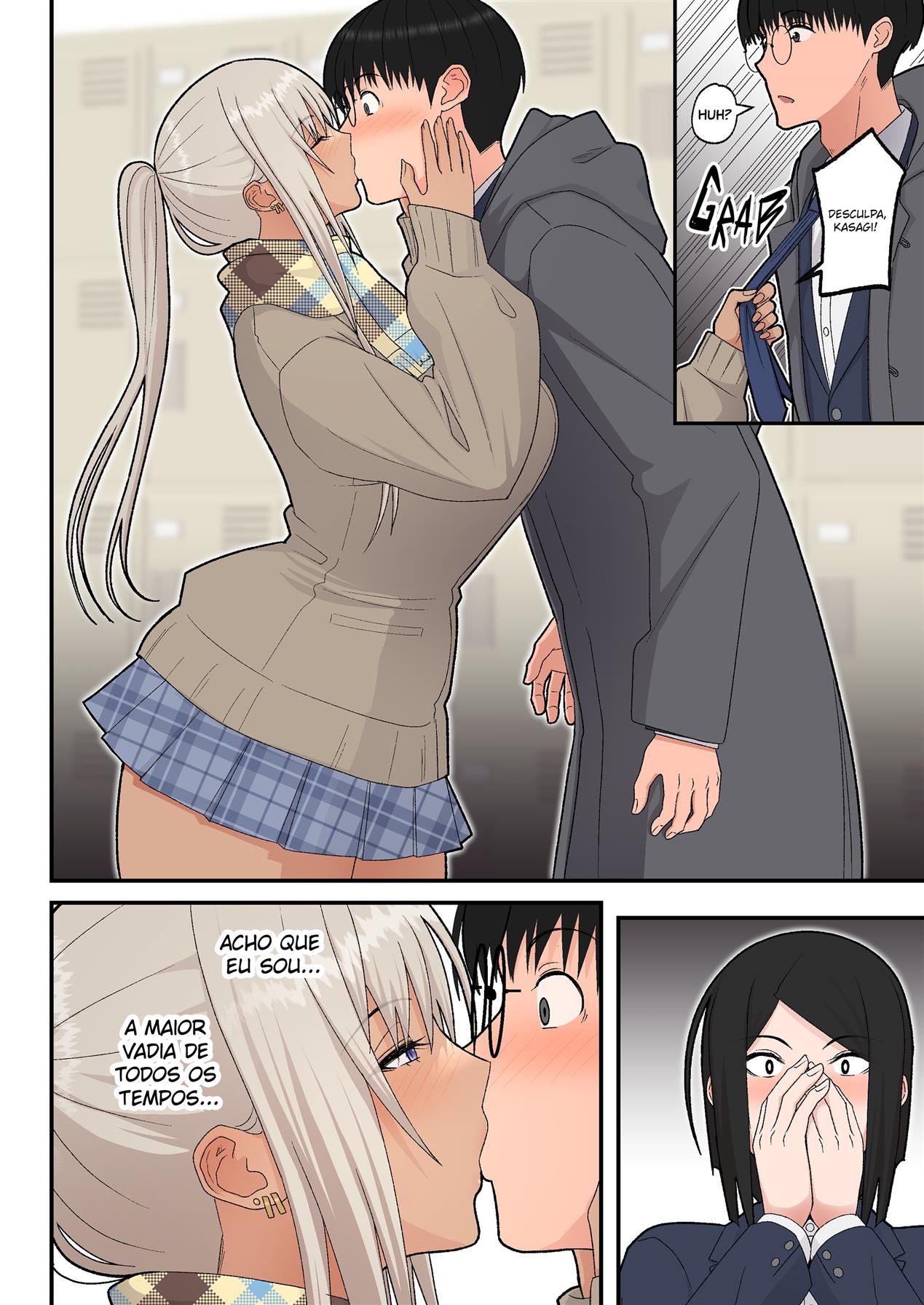 Romance com a Gyaru Loira que ama a sua buceta gostosa - Foto 12