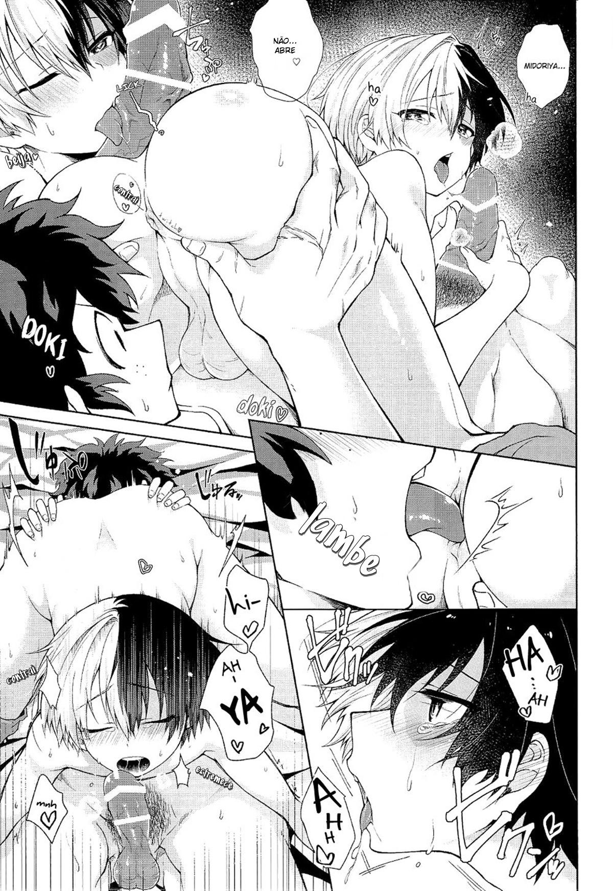 Safadinha de Boku no Hero perdendo o cabacinho escondida - Foto 18