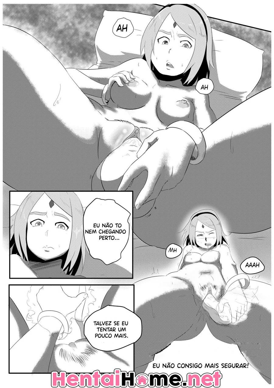 Sarada e Sakura mãe filha juntinhas no sexo lesbico - Foto 2