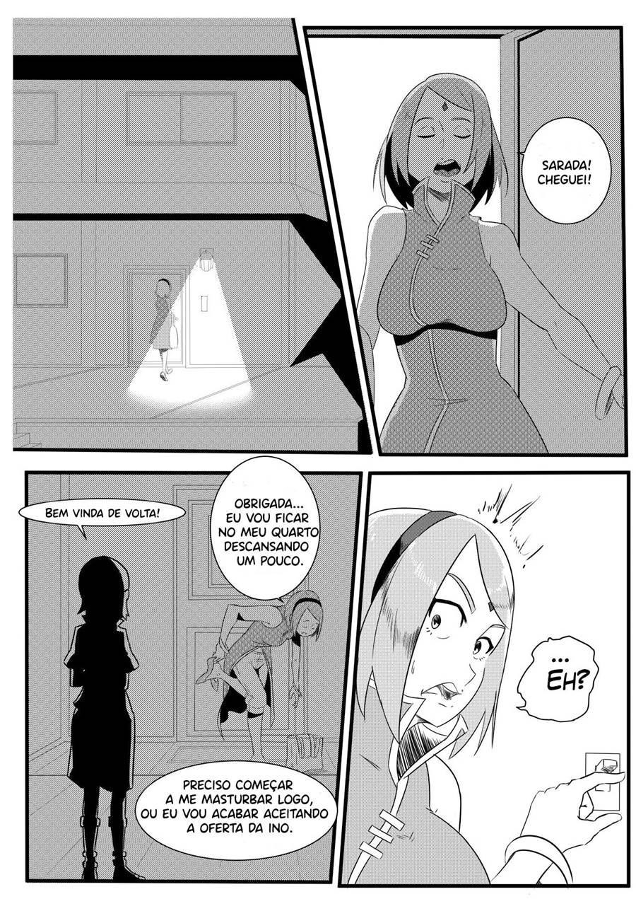 Sarada e Sakura mãe filha juntinhas no sexo lesbico - Foto 6