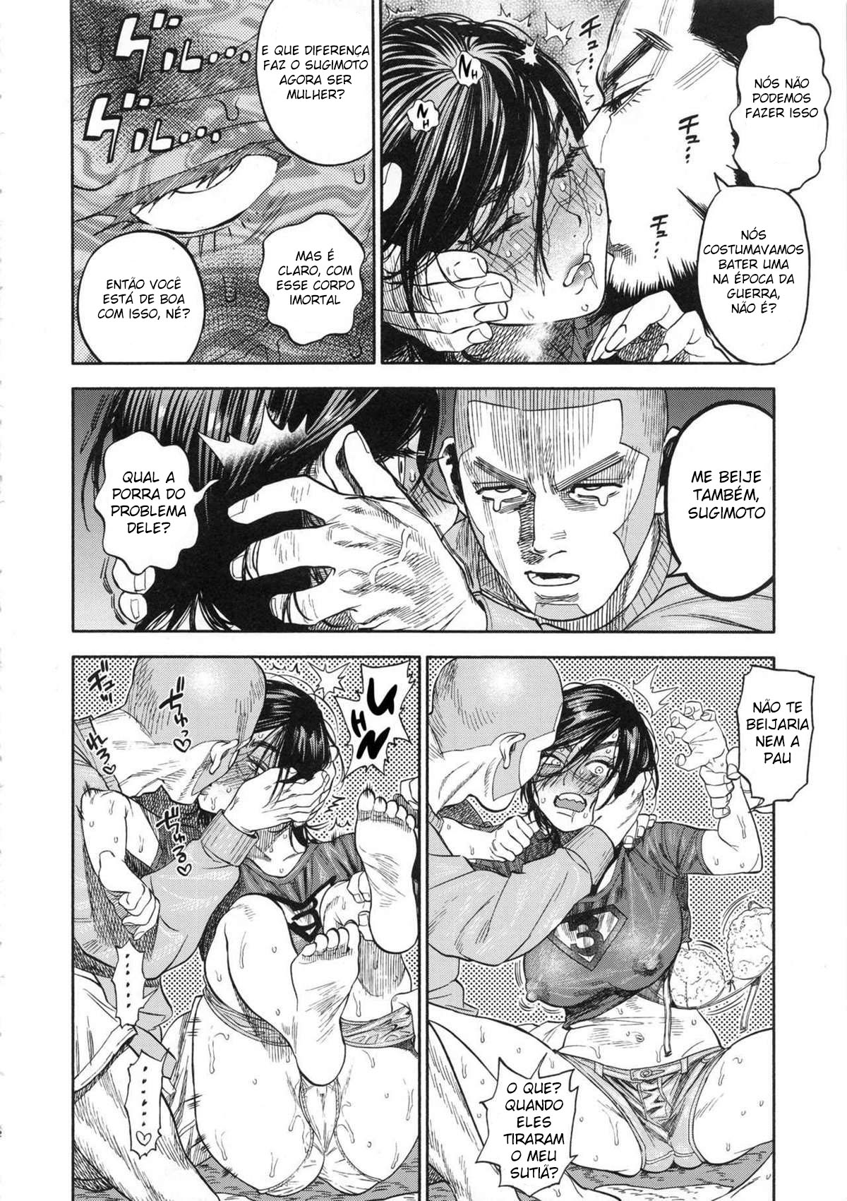 Sugimoto-san chama uma gostosa pra comer carne de lontra em sua casa - Foto 11