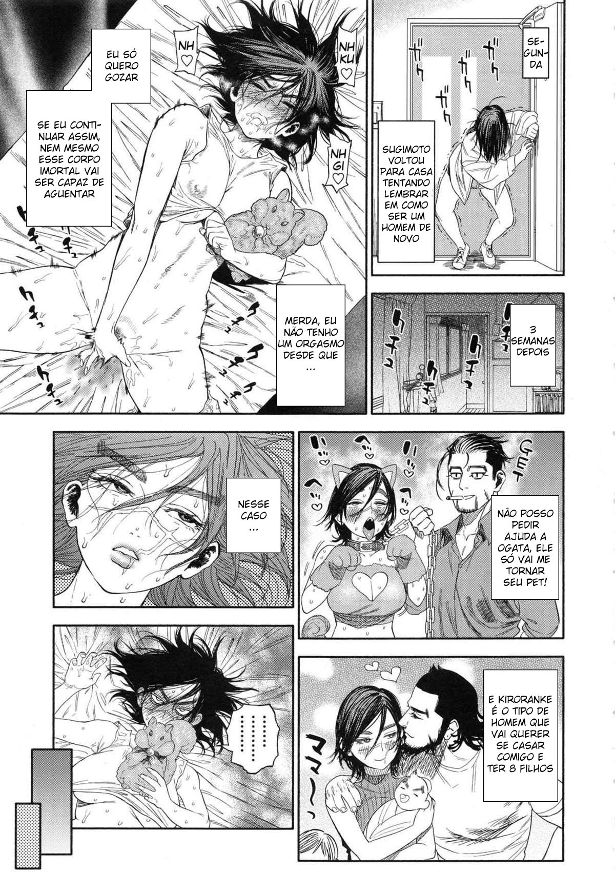 Sugimoto-san chama uma gostosa pra comer carne de lontra em sua casa - Foto 34