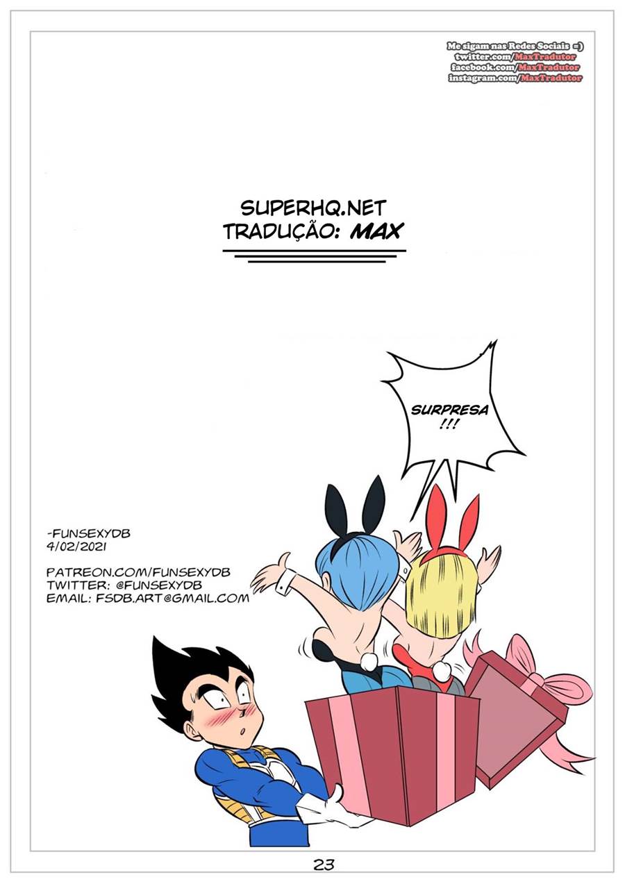 Vegeta dando um trato na Bulma sua esposa, e na Androide 18 ao mesmo tempo - Foto 25
