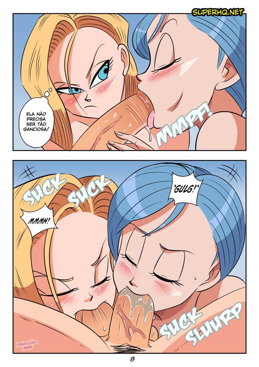Vegeta dando um trato na Bulma sua esposa, e na Androide 18 ao mesmo tempo - Foto 10