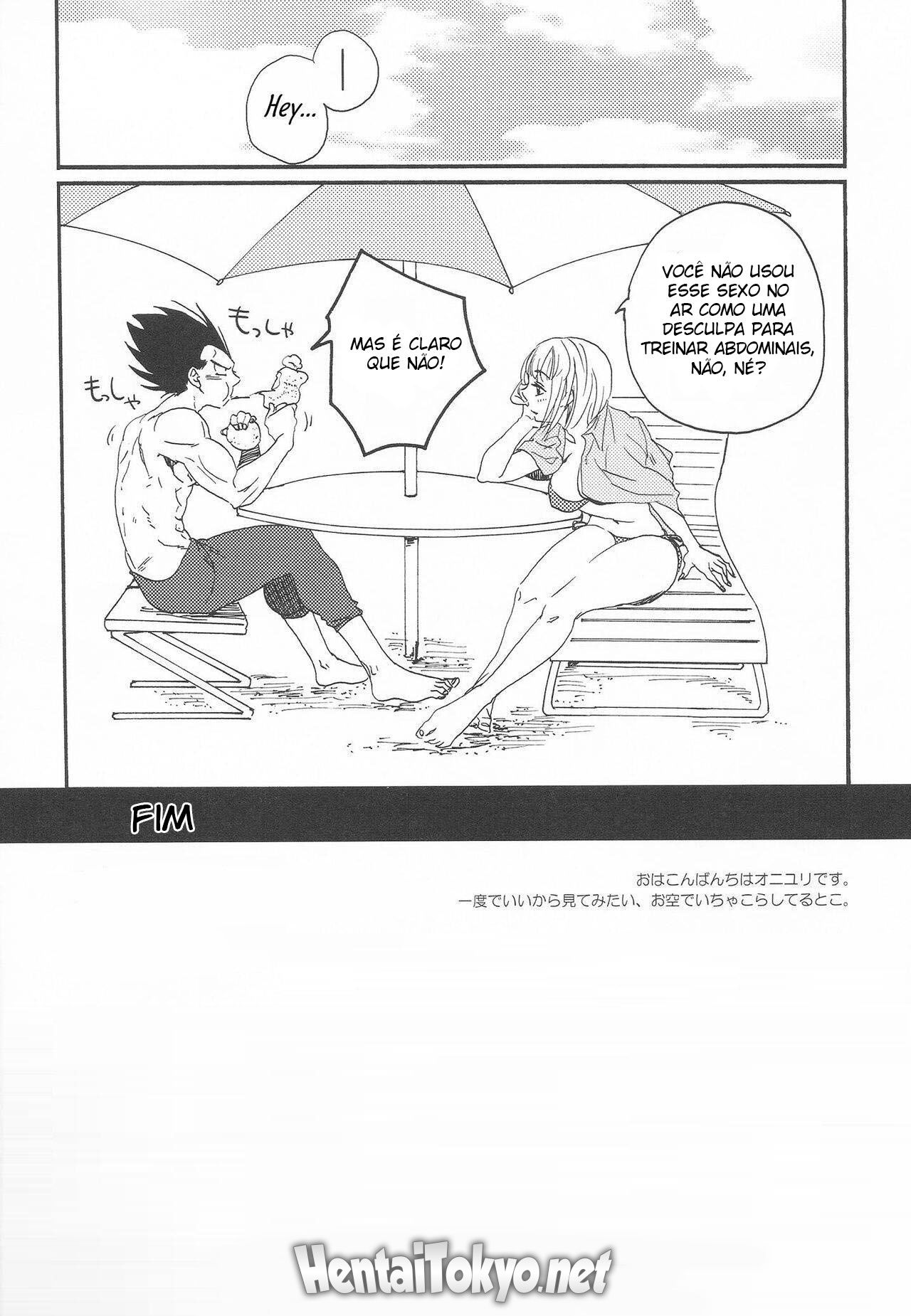 Verão do amor com Vegeta e Bulma no sexo selvagem - Foto 17