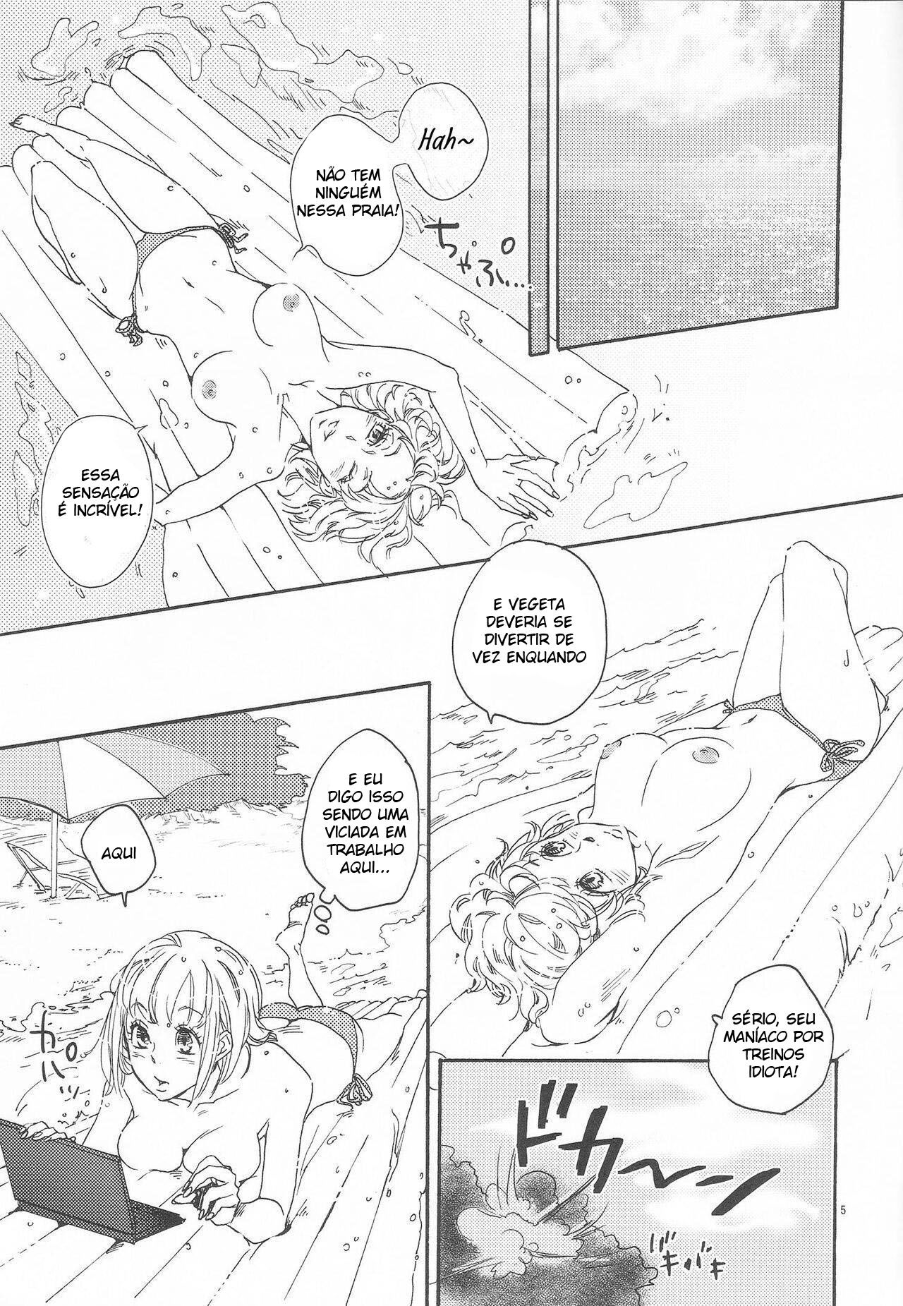 Verão do amor com Vegeta e Bulma no sexo selvagem - Foto 4
