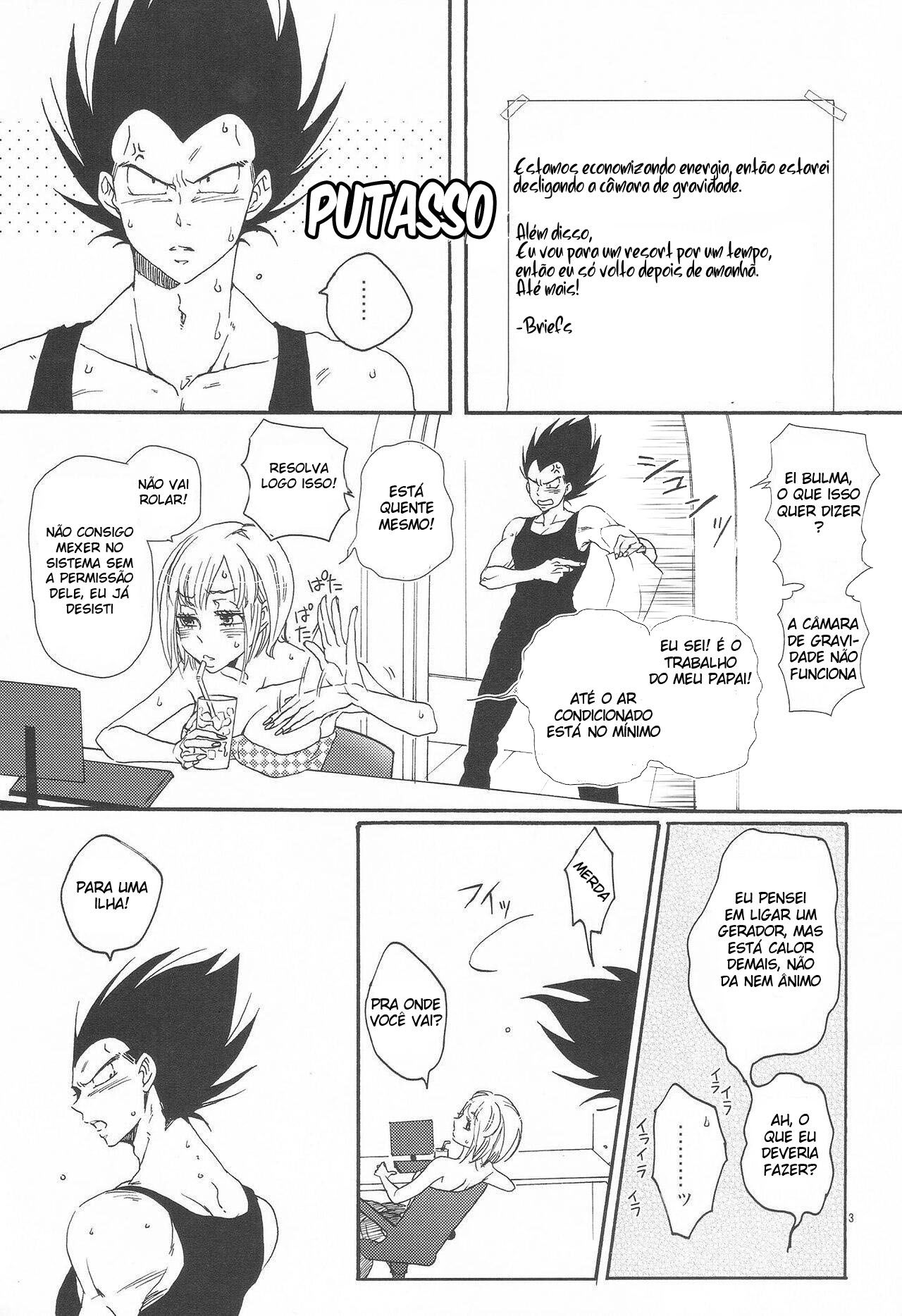 Verão do amor com Vegeta e Bulma no sexo selvagem - Foto 2