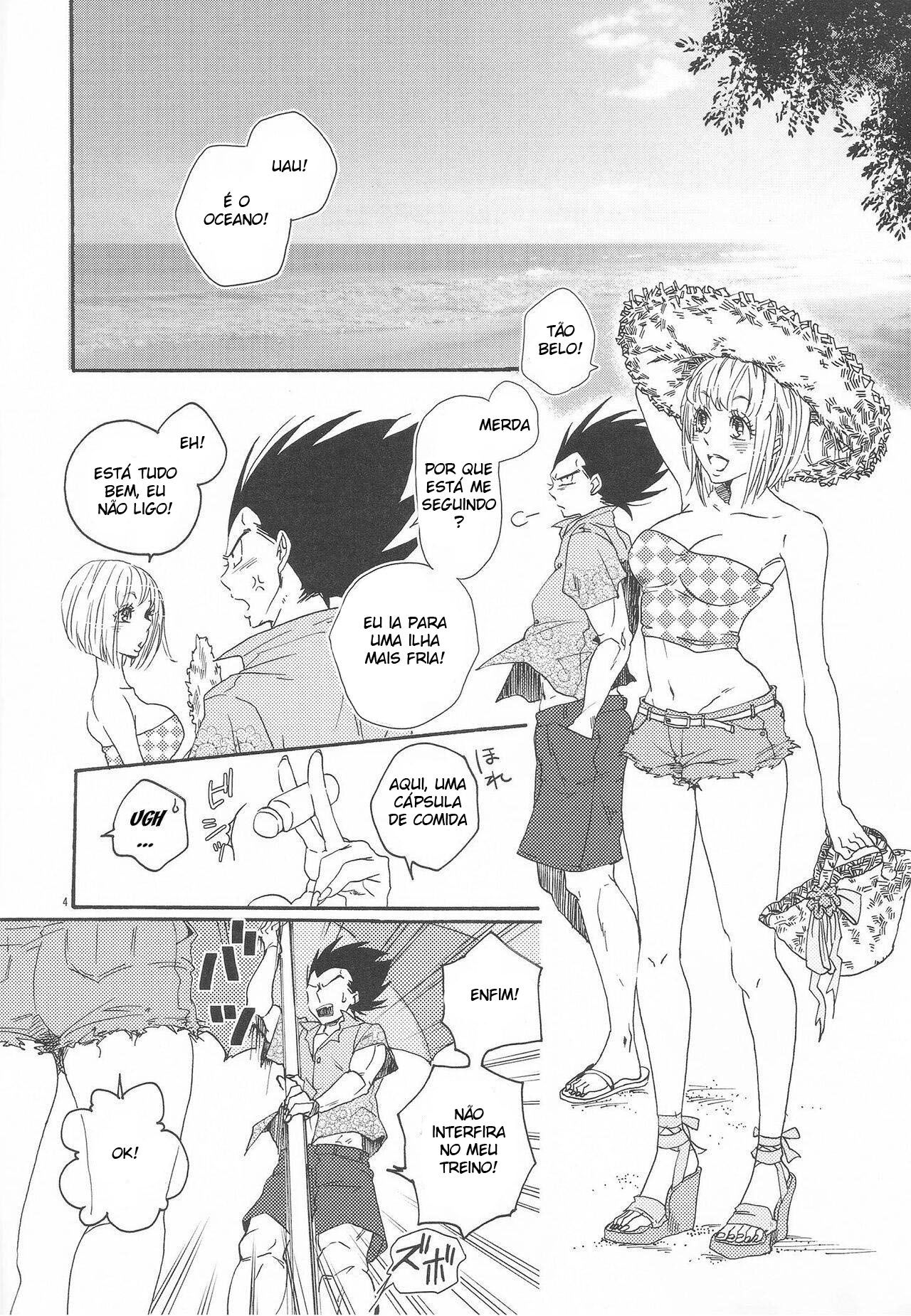 Verão do amor com Vegeta e Bulma no sexo selvagem - Foto 3